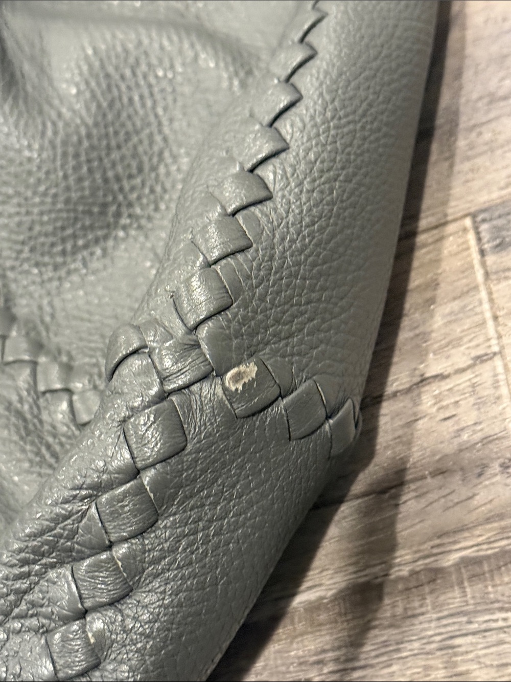 Bottega Veneta Dark Gray Cervo Leather Braided Hobo Bag - Picture 13 of 15